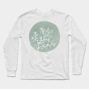 Abstract Botanical Long Sleeve T-Shirt